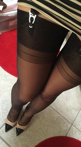 worn nylons